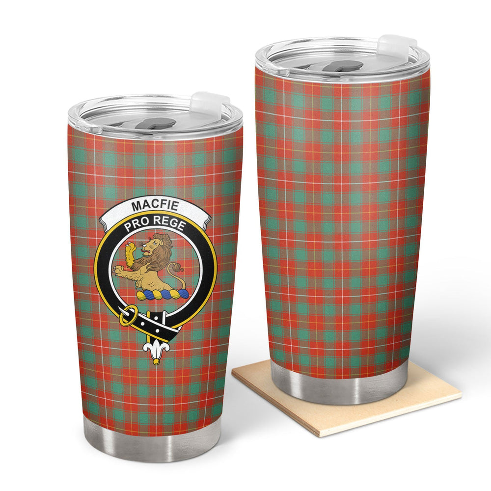 Clan MacFie Ancient Tartan Crest Tumbler NH88 Clan MacPhee_MacFie Tartan Today