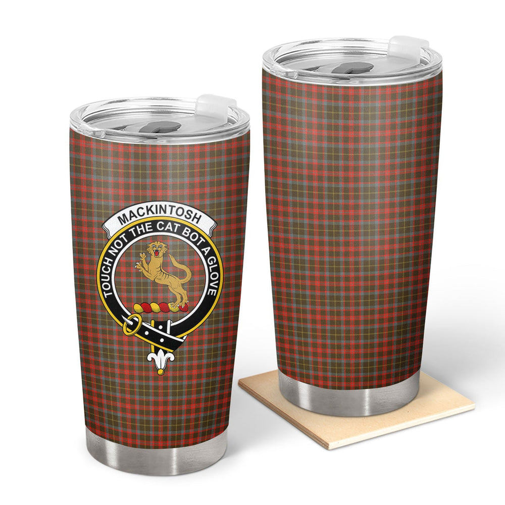 Clan MacKintosh Hunting Weathered Tartan Crest Tumbler DZ83 Clan MacKintosh / MacIntosh Tartan Today