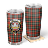 Clan MacLachlan Weathered Tartan Crest Tumbler NE50 Clan Hall Tartan Today