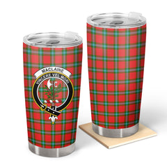 Clan MacLaine of Loch Buie Tartan Crest Tumbler CQ87 Clan Hall Tartan Today