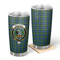 Clan MacLaren Ancient Tartan Crest Tumbler AC71 Clan Hall Tartan Today