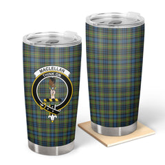 Clan MacLellan Ancient Tartan Crest Tumbler DH98 Clan Hall Tartan Today