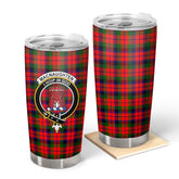 Clan MacNaughten Tartan Crest Tumbler SS35 Clan Hall Tartan Today