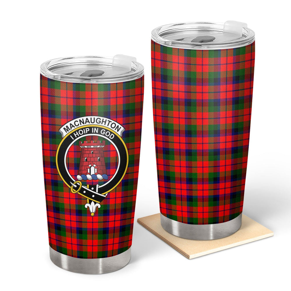 Clan MacNaughton Modern Tartan Crest Tumbler EQ12 Clan MacNaughton Tartan Today