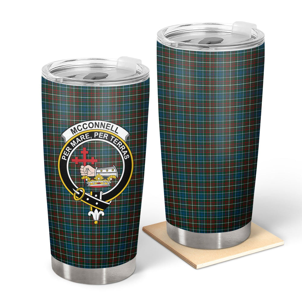 Clan McConnell Tartan Crest Tumbler UU95 Clan Hall Tartan Today