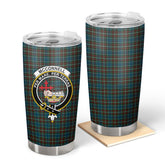 Clan McConnell Tartan Crest Tumbler UU95 Clan Hall Tartan Today