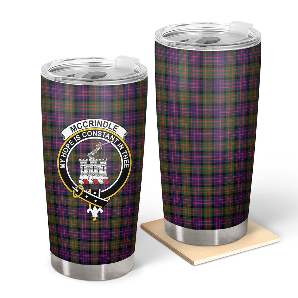 Clan McCrindle Tartan Crest Tumbler II13 Clan Hall Tartan Today