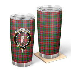 Clan McCullough Tartan Crest Tumbler HH78 Clan Hall Tartan Today