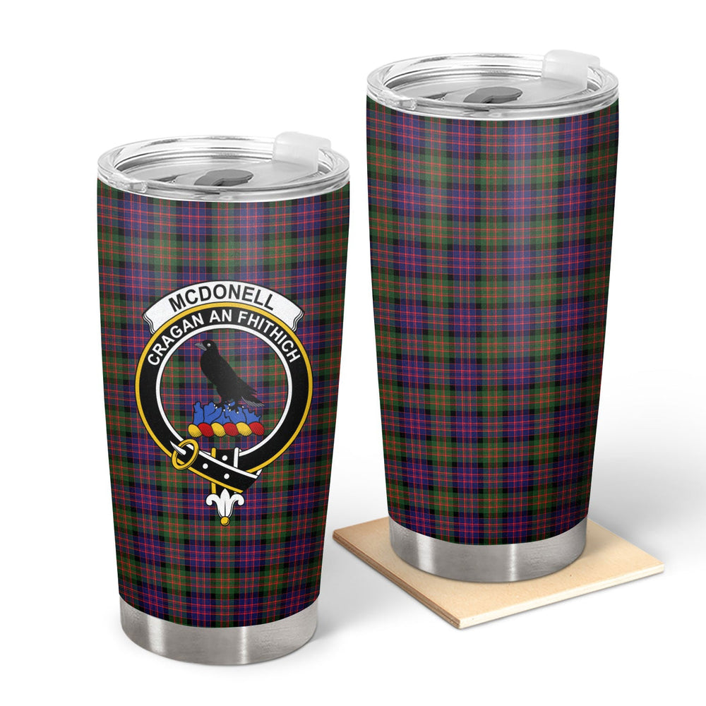 Clan McDonnell of Glengarry Modern Tartan Crest Tumbler YH92 Clan Glen Tartan Today