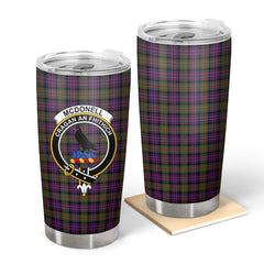 Clan McDonnell of Glengarry Modern Tartan Crest Tumbler YH92 Clan Glen Tartan Today