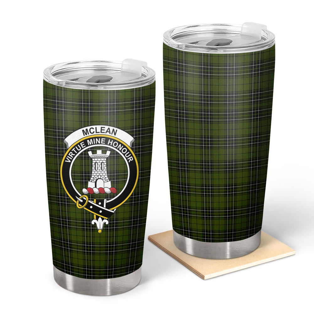 Clan McLean Hunting Tartan Crest Tumbler BE99 Clan Hall Tartan Today