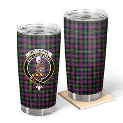 Clan McLellan Modern Tartan Crest Tumbler IB28 Clan Hall Tartan Today