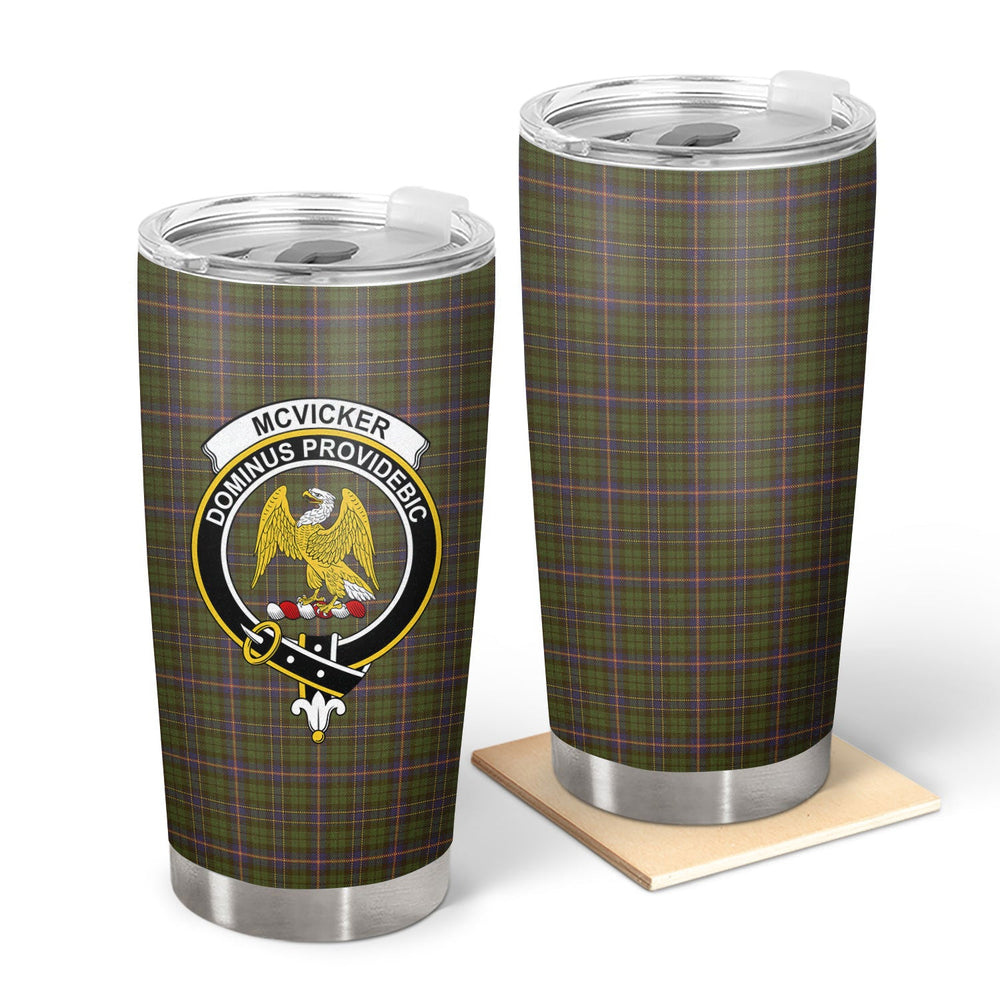 Clan McVicker Tartan Crest Tumbler WO47 Clan Hall Tartan Today