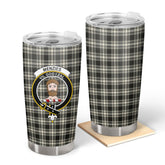 Clan Menzies Black _ White Ancient Tartan Crest Tumbler ND21 Clan Menzies Tartan Today