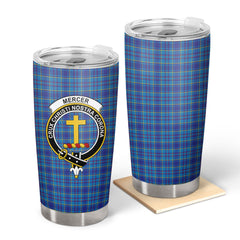 Clan Mercer Modern Tartan Crest Tumbler XD23 Clan Mercer Tartan Today