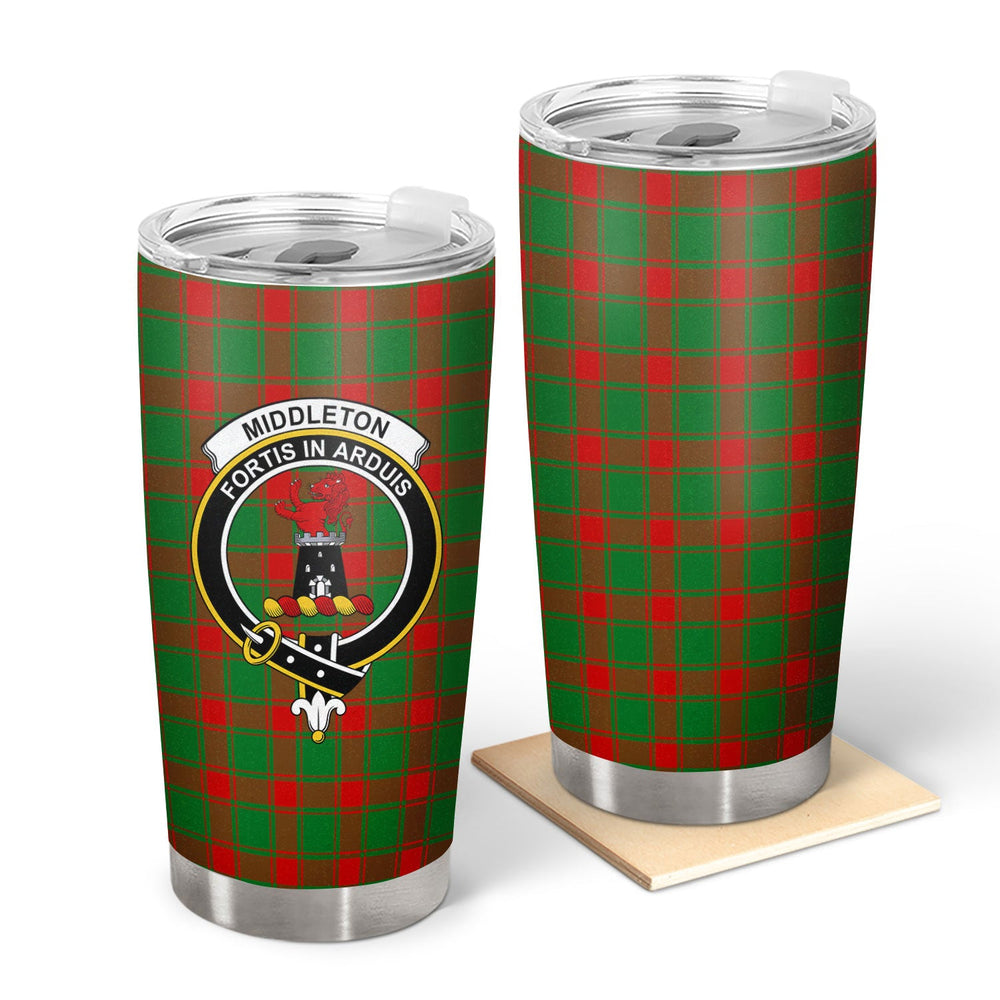 Clan Middleton Modern Tartan Crest Tumbler IW47 Clan Middleton Tartan Today