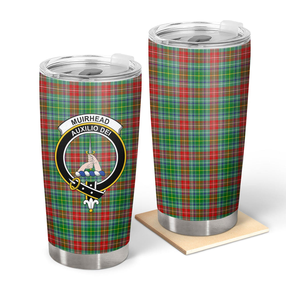 Clan Muirhead Tartan Crest Tumbler VT75 Clan Muir_More Tartan Today
