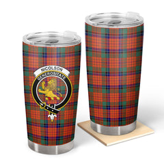 Clan Nicolson Ancient Old Tartan Crest Tumbler DN28 Clan Nicolson Tartan Today