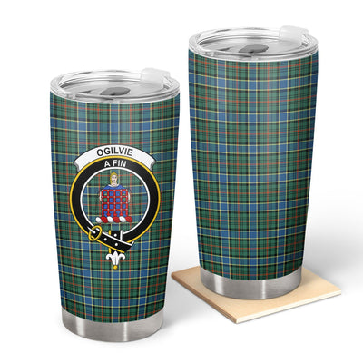Clan Ogilvie Hunting Ancient Tartan Crest Tumbler