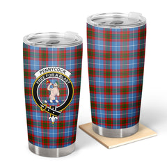 Clan Pennycook Tartan Crest Tumbler JA51 Clan Pennycook Tartan Today