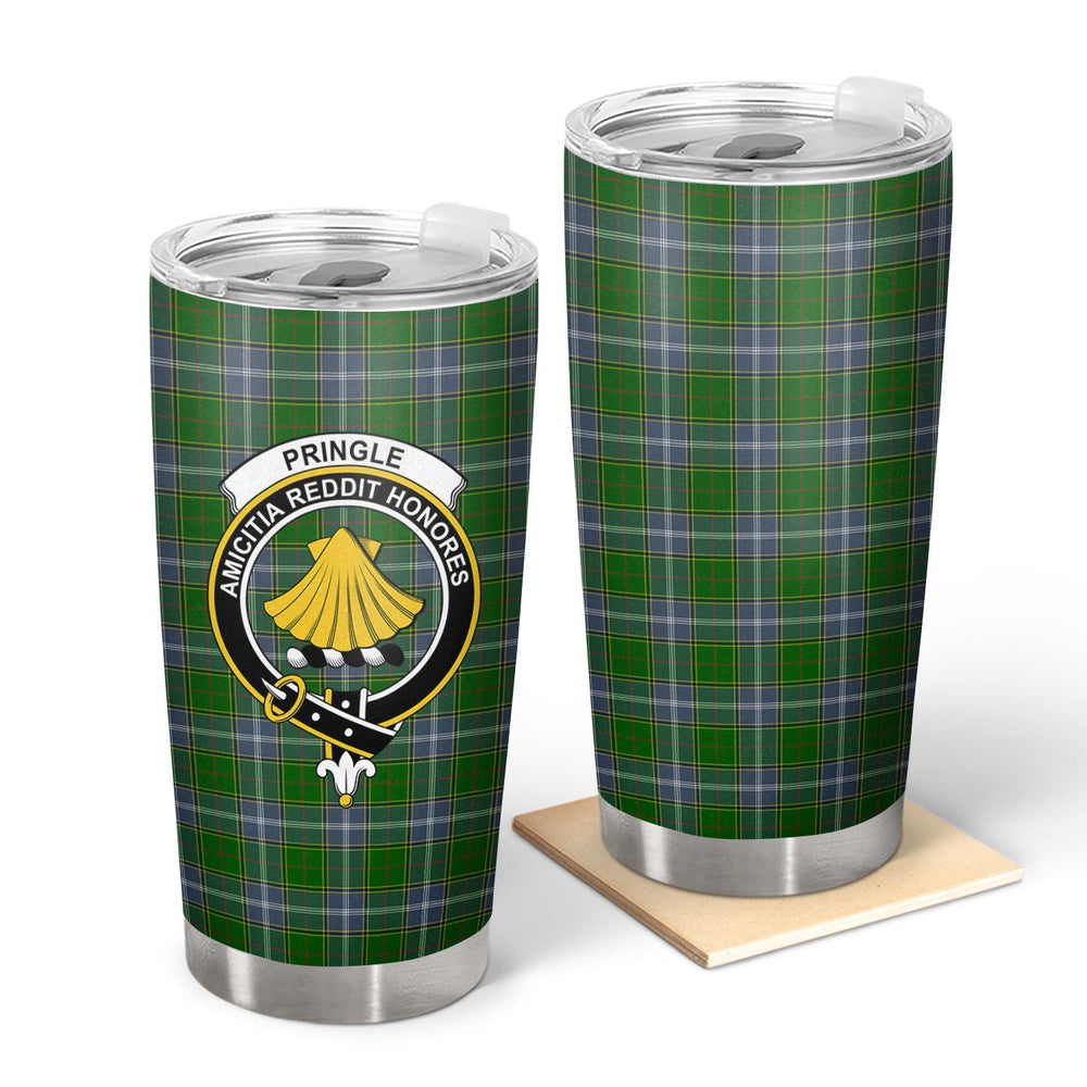 Clan Pringle Tartan Crest Tumbler RG68 Clan Pringle Tartan Today