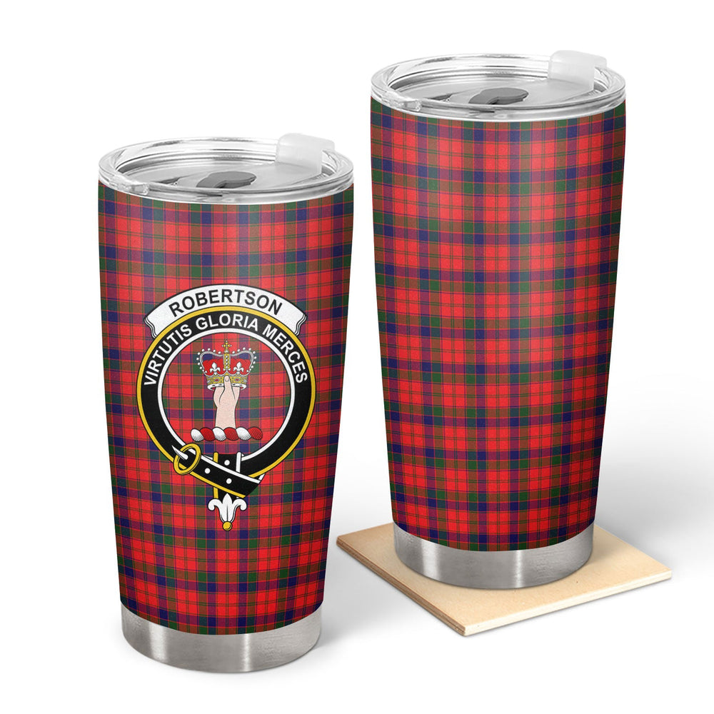 Clan Robertson Modern Tartan Crest Tumbler GW81 Clan Robertson Tartan Today