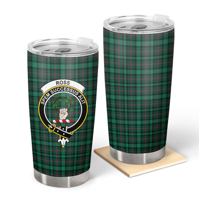 Clan Ross Hunting Modern Tartan Crest Tumbler