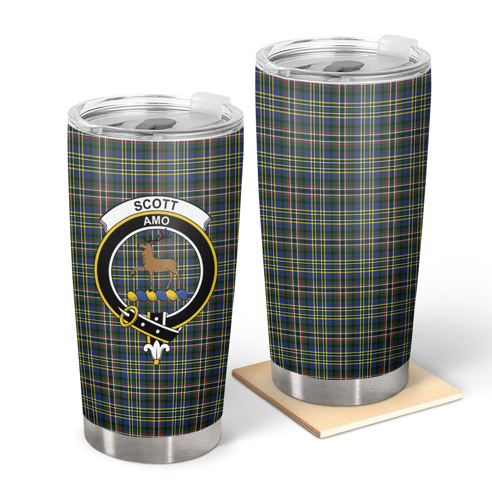 Clan Scott Green Modern Tartan Crest Tumbler FV22 Clan Scott (Scott Tartan) Tartan Today