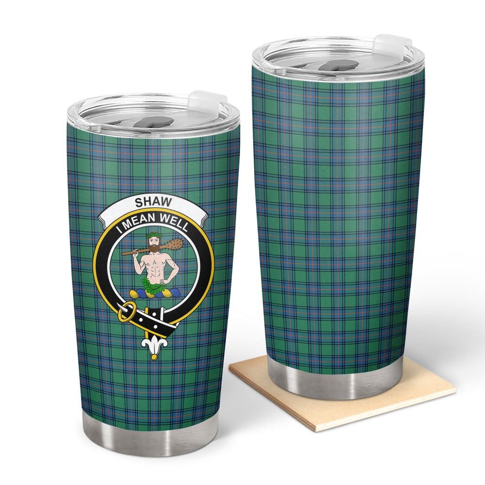 Clan Shaw (of Sauchie) Ancient Tartan Crest Tumbler FM90 Clan Shaw Tartan Today