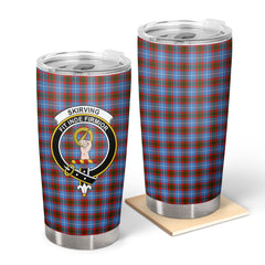 Clan Skirving Tartan Crest Tumbler KY53 Clan Skirving Tartan Today