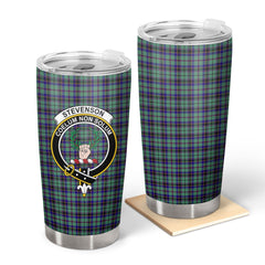 Clan Stevenson Tartan Crest Tumbler HQ81 Clan Stevenson Tartan Today