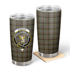 Clan Stewart Hunting Weathered Tartan Crest Tumbler BG95 Clan Stewart Tartan Today