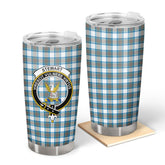 Clan Stewart Muted Blue Tartan Crest Tumbler UO35 Clan Stewart Tartan Today
