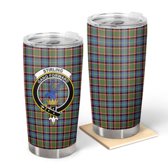 Clan Stirling (of Cadder-Present Chief) Tartan Crest Tumbler CO90 Clan Stirling Tartan Today