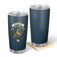 Clan Strachan Tartan Crest Tumbler FU70 Clan Strachan Tartan Today