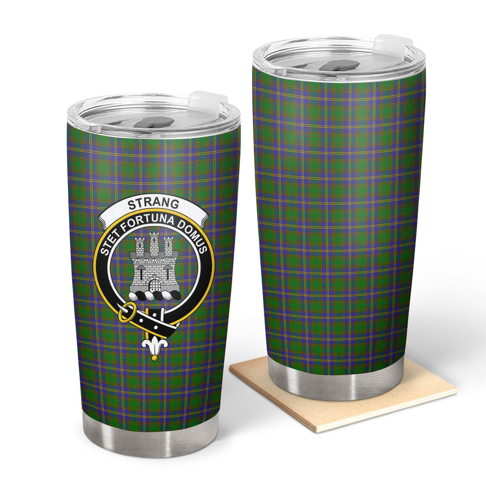 Clan Strang (or Strange) Tartan Crest Tumbler BC63 Clan Strange Tartan Today