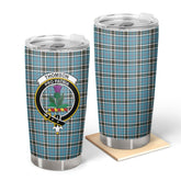 Clan Thomson Blue Tartan Crest Tumbler MI47 Clan Thomson Tartan Today