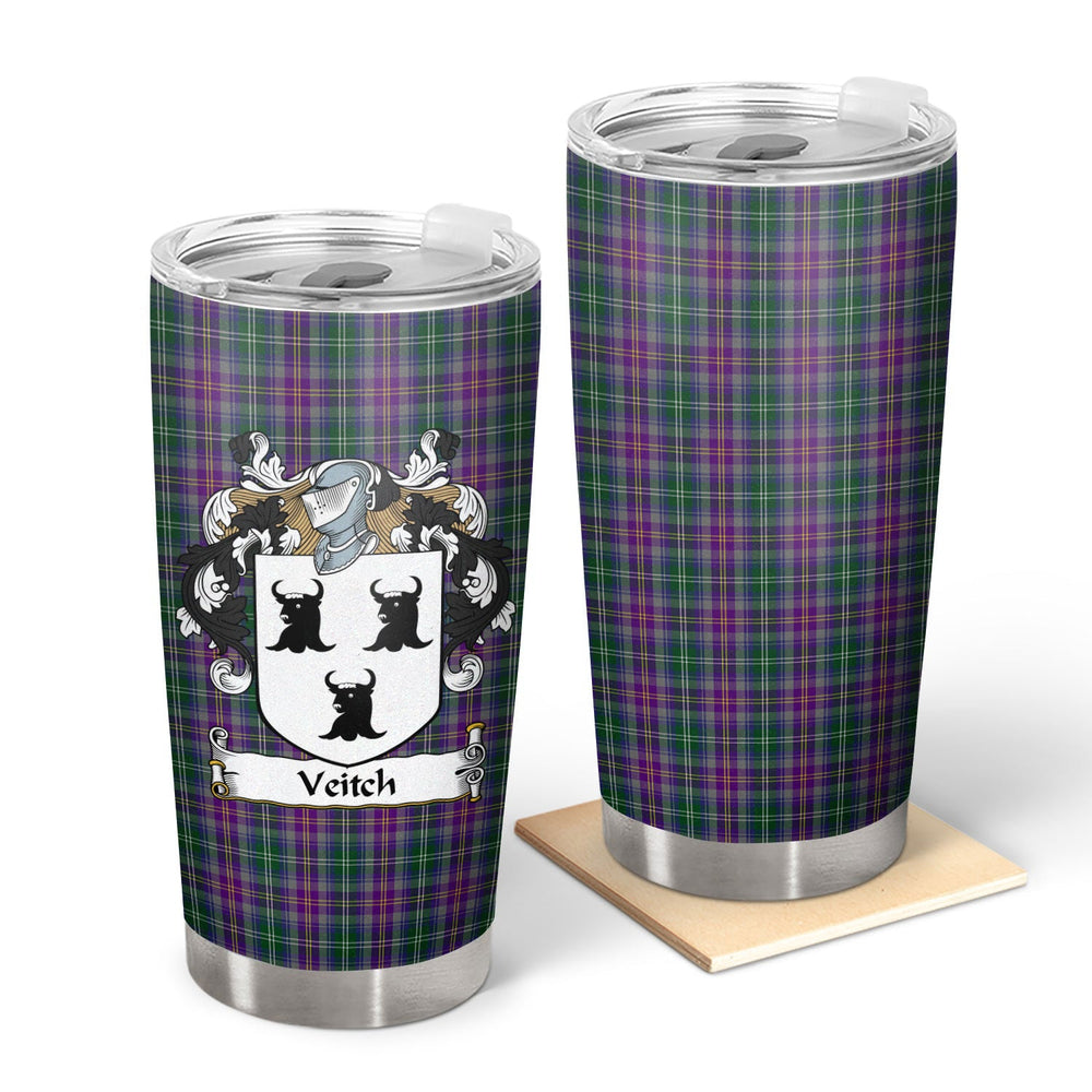 Clan Veitch Hunting Tartan Crest Tumbler BK51 Clan Hall Tartan Today