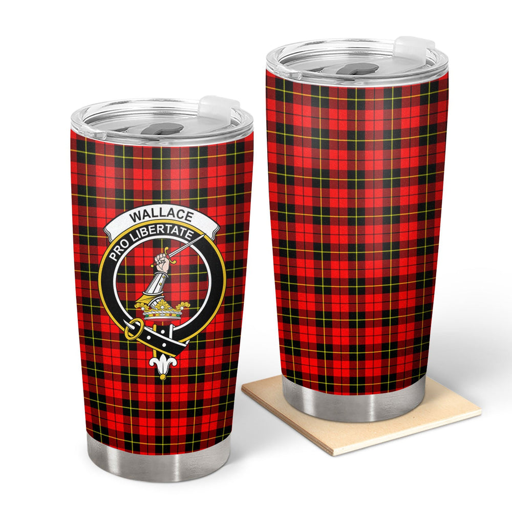 Clan Wallace Hunting Red Tartan Crest Tumbler QI77 Clan Wallace Tartan Today