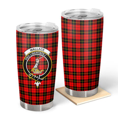 Clan Wallace Hunting Red Tartan Crest Tumbler QI77 Clan Wallace Tartan Today