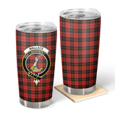 Clan Wallace Weathered Tartan Crest Tumbler BS35 Clan Wallace Tartan Today