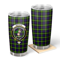 Clan Watson Modern Tartan Crest Tumbler TZ85 Clan Watson Tartan Today