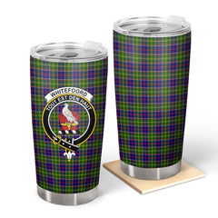 Clan Whitefoord Tartan Crest Tumbler DN37 Clan Whitefoord Tartan Today