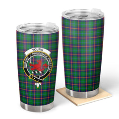 Clan Young Modern Tartan Crest Tumbler PK10 Clan Young Tartan Today