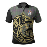 Clan Halliday Tartan Polo Shirt Viking Wolf VT63 Halliday Tartan Tartan Polo