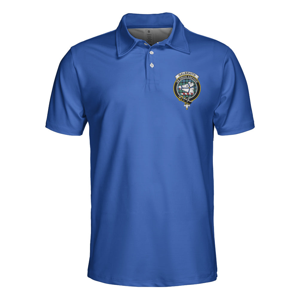 Clan Galbraith Ancient Crest Polo T-Shirt CA48 Galbraith Ancient Tartan Polo T-Shirt Tartan Polo