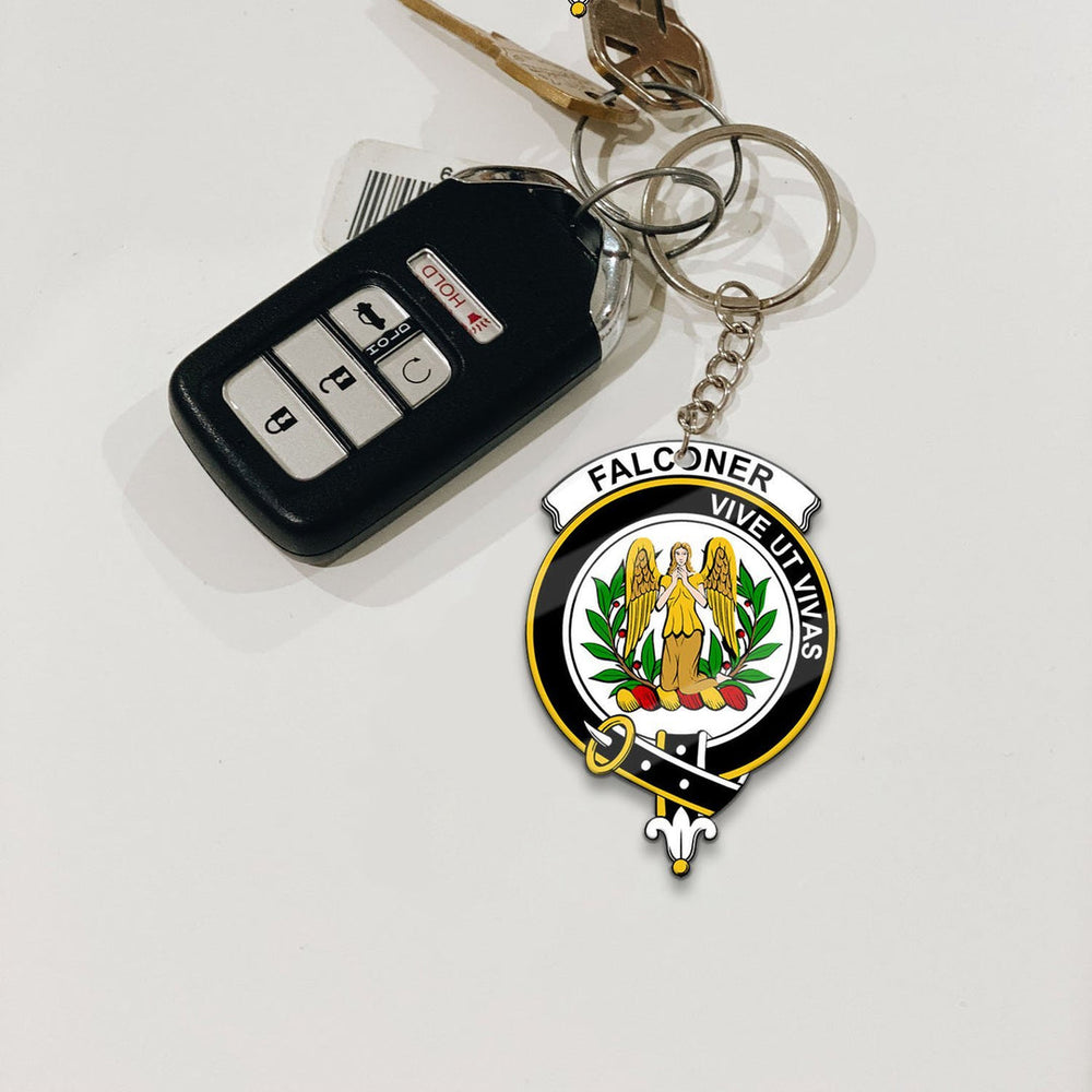 Clan Falconer Tartan Crest Keychain YB33 Clan Falconer Tartan Today