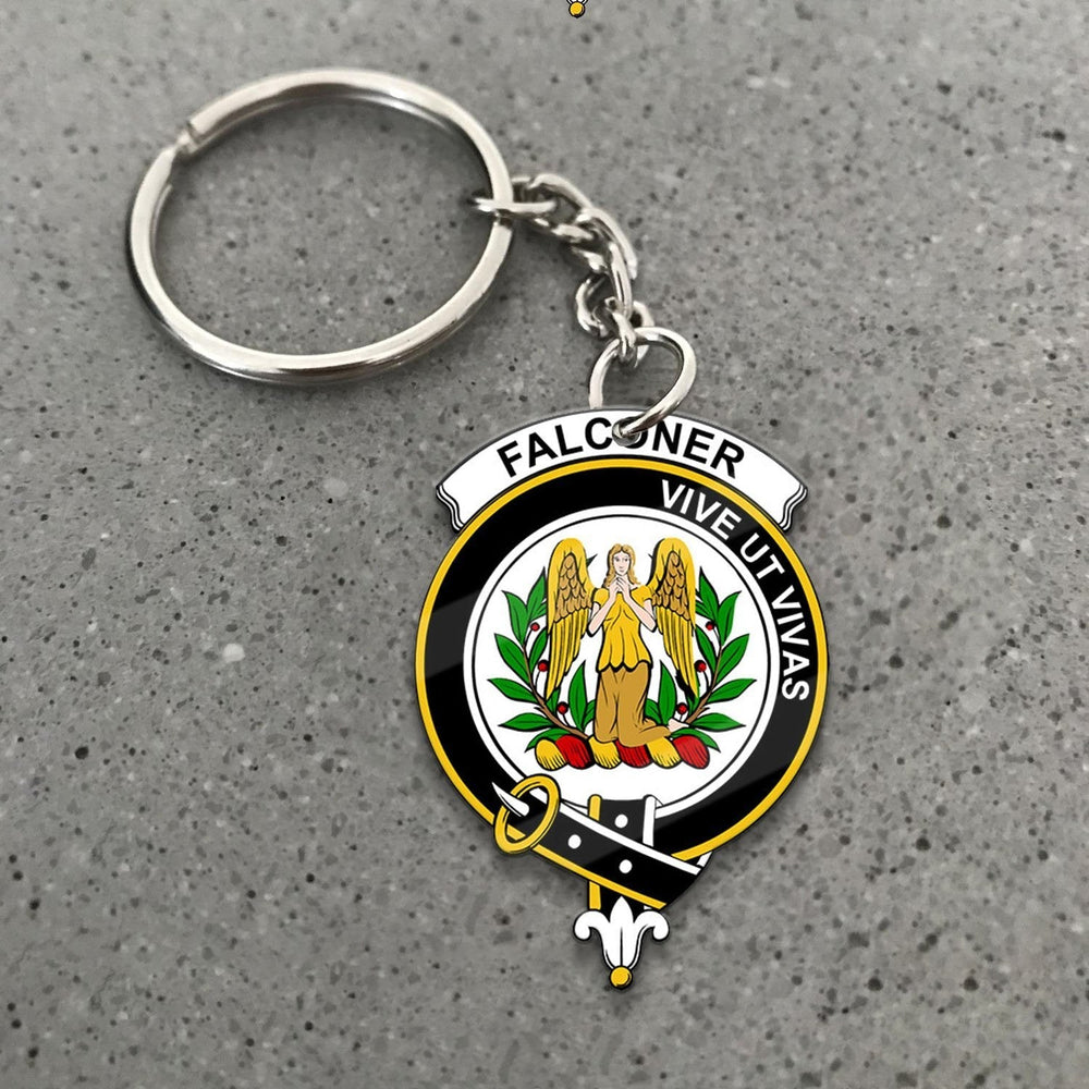Clan Falconer Tartan Crest Keychain YB33 Clan Falconer Tartan Today