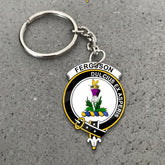 Clan Ferguson Tartan Crest Keychain UT94 Clan Hall Tartan Today