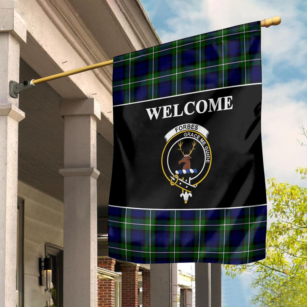 Clan Clan Forbes Tartan Crest Black Garden Flag CV13 Clan Forbes Tartan Today